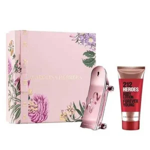 Conjunto 212 Heroes For Her Carolina Herrera Feminino - Eau de Parfum 80ml + Loção Hidratante Corporal 100ml