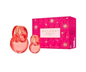 Kit bvlgari omnia coral ea de toilette perfume 100ml + 15ml