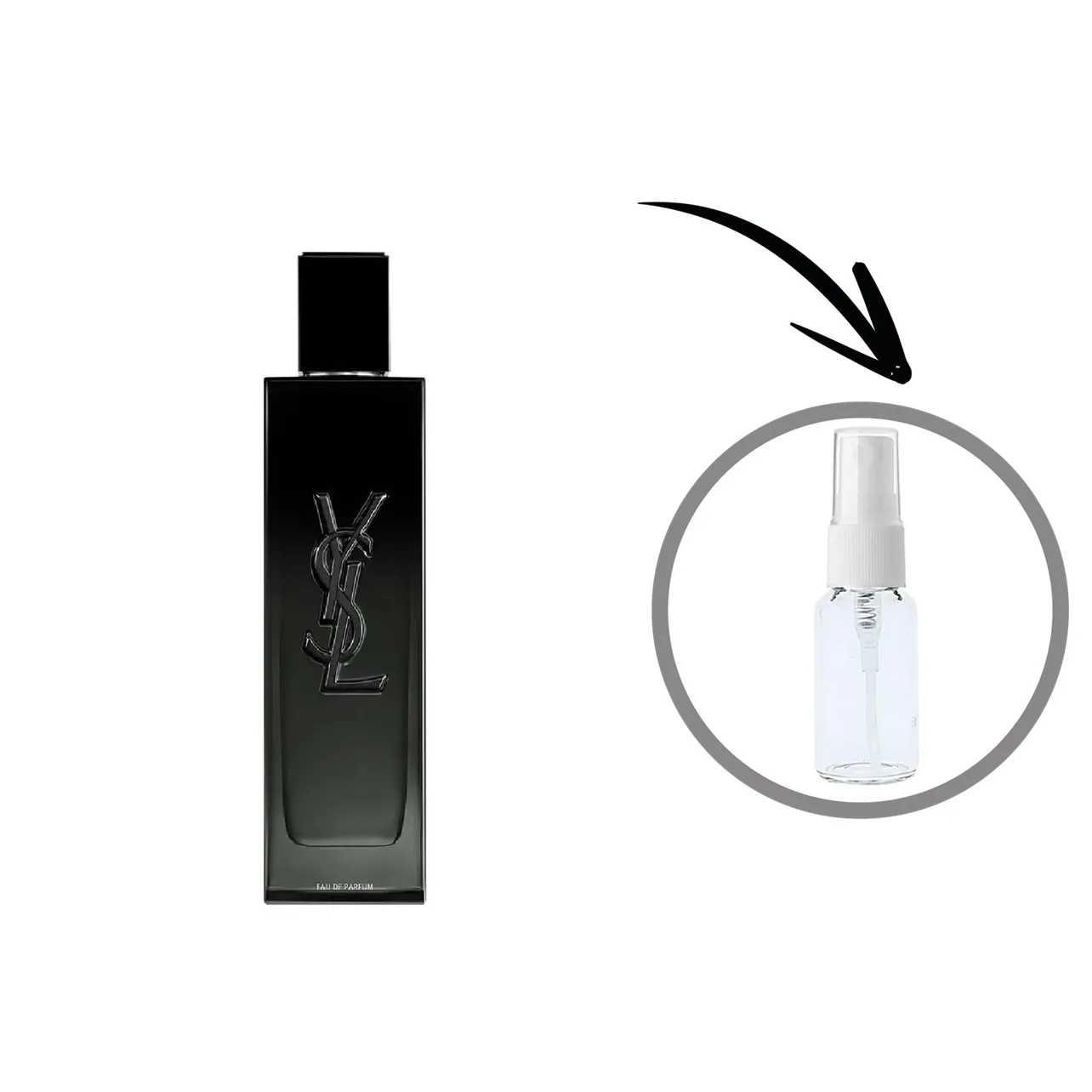 10 ml perfume yves saint laurent myslf masculino eau de parfum
