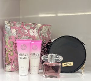 Kit Versace Bright Crystal Absolu 90ml + Shower Gel  100ml+ Body Lotion 100ml