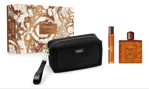 kit Eros Najim Parfum 100 ml + spray de viagem 10 ml + bolsa de higiene