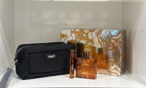 kit Eros Najim Parfum 100 ml + spray de viagem 10 ml + bolsa de higiene